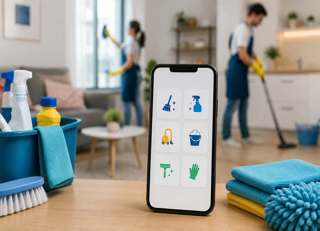 اپلیکیشن مدیریت نیروهای خدماتی و نظافت منزل